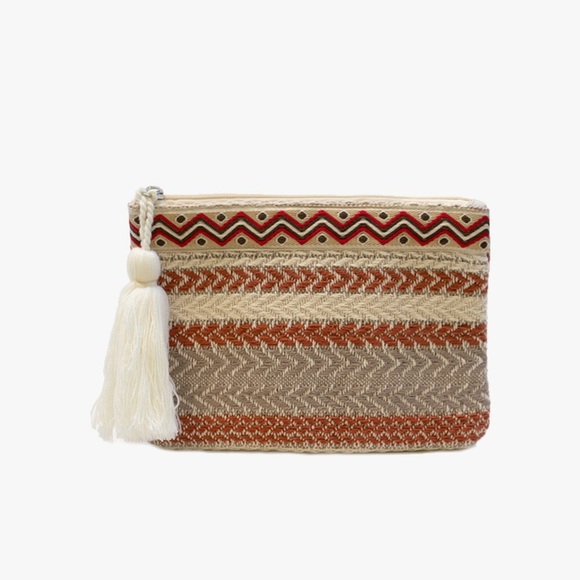 jen & co Handbags - Jen & Co Adalaide Printed Cotton Pouch